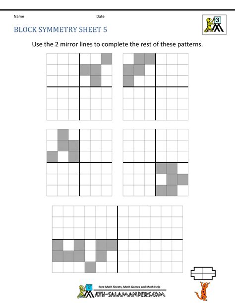 Symmetry Worksheet