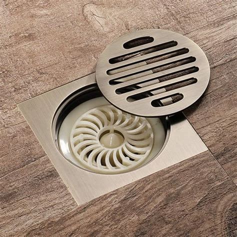 Drain Cover, Square Bathroom Floor Drain Filter Shower Removable Cover ...