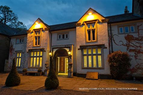 Mitton Hall Lancashire wedding venue at night