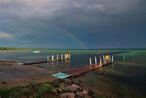 North Higgins Lake State Park Rainbow Photograph by Ron Wiltse - Fine ...