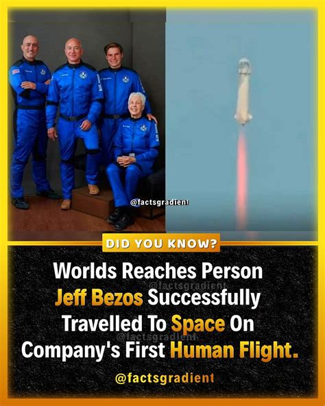 Jeff Bezos Travels to Space