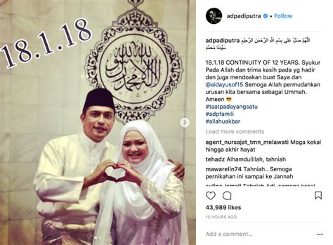 Singapore actor Adi Putra marries for the third time