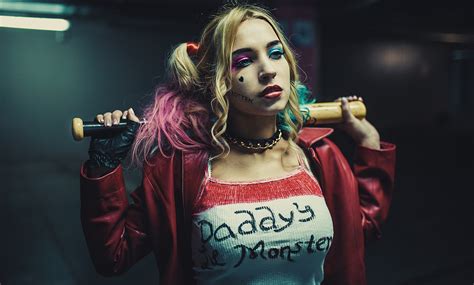 Harley Quinn, Women, Model, Cosplay, Baseball Bats Wallpapers HD ...