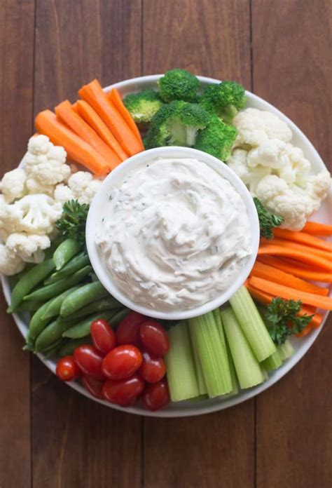 Delicious and Healthy Vegetable Dip