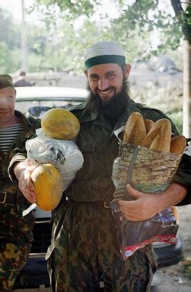 Unidentified Chechen Rebel Smiles He Enjoys Editorial Stock Photo ...