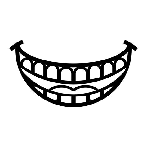 Big Happy Toothy Cartoon Smile vector icon 553956 Vector Art at Vecteezy