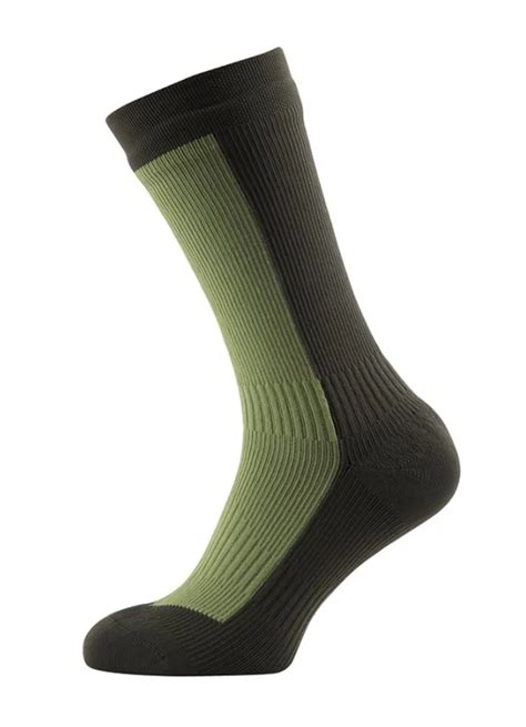 SealSkinz Hiking Mid Socks Olive Green