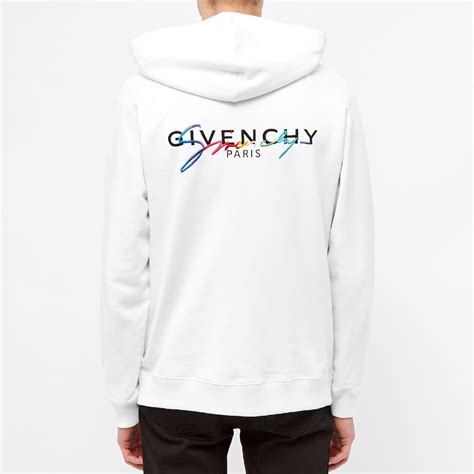 Givenchy Rainbow Logo Hoodie White | END. (US)