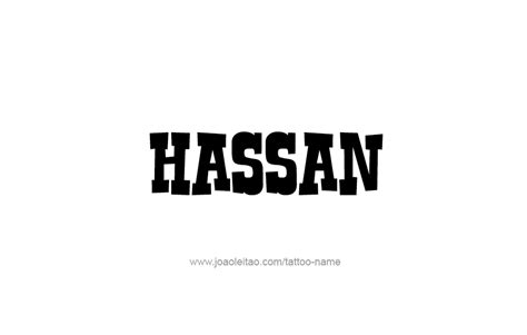 Hassan Name Tattoo Designs