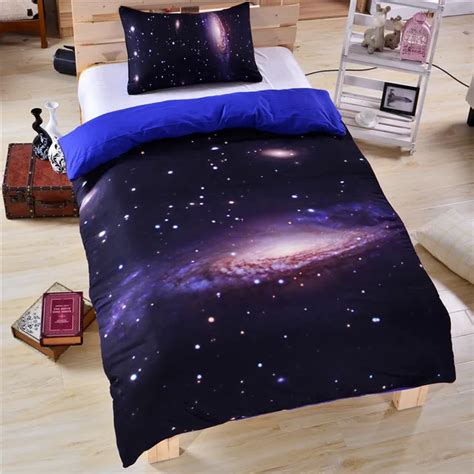 BeddingOutlet Hipster Galaxy Bedding Set Universe Outer Space Themed 3d ...