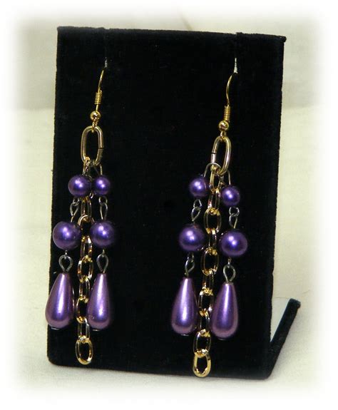 Beautiful PURPLE PEARL EARRINGS