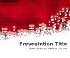 Pixels Red PowerPoint Template