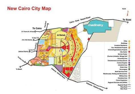 New cairo map - New cairo compounds map (Egypt)