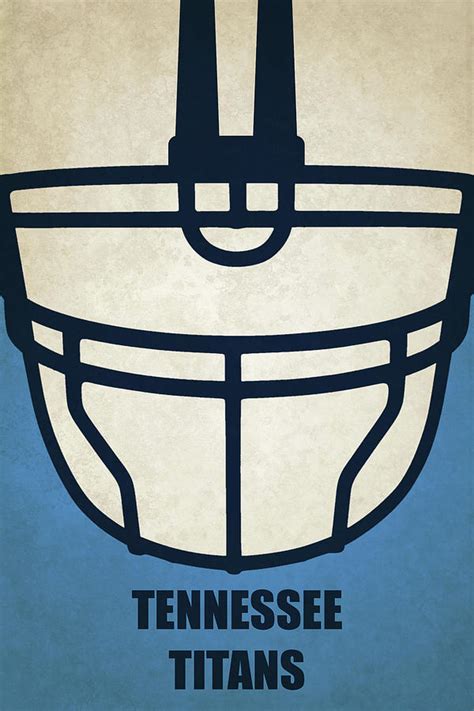 Tennessee Titans Helmet Art Painting by Joe Hamilton