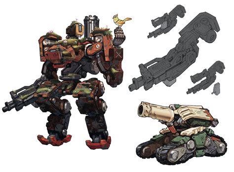 Bastion Concept Art - Overwatch Art Gallery