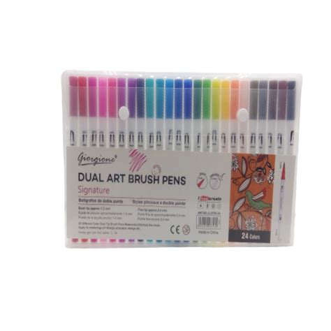 Buy Dual Art Brush Pens 24 color Giorgione Online in Qatar at affordable price