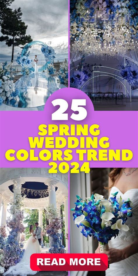 April Showers of Color: Trendy Spring Wedding Color Palettes for 2024 in 2024 | Wedding color ...