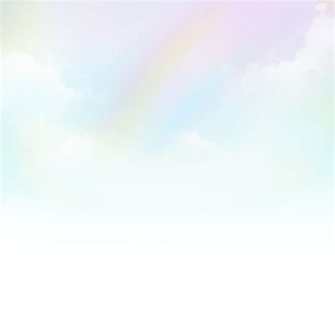 Rainbow Sky Sun And Cloud With A Pastel Color, Rainbow Sky, Sky Sunset ...