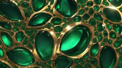 Premium AI Image | Luxurious emerald abstract background