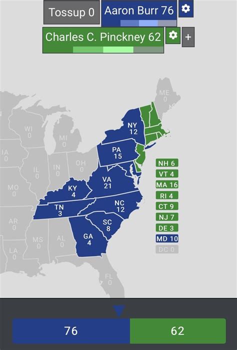 1800 Presidential Election Results | A diverted timeline : r/AlternateHistory