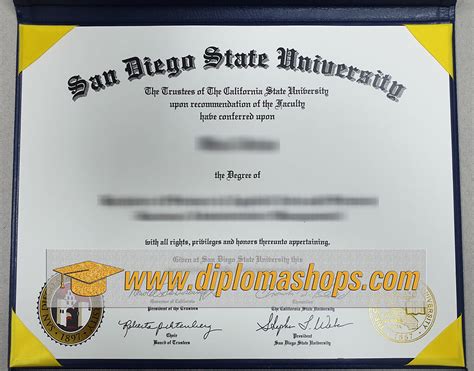 Get a Fake San Diego State University Diploma Online