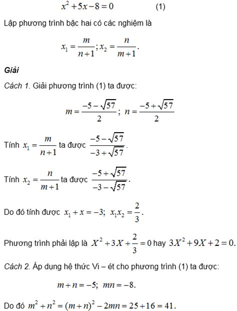 Công Thức Tính Delta Và Delta Phẩy Phương Trình Bậc 2