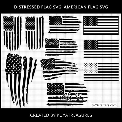 Distressed Flag SVG, American Flag SVG – MasterBundles