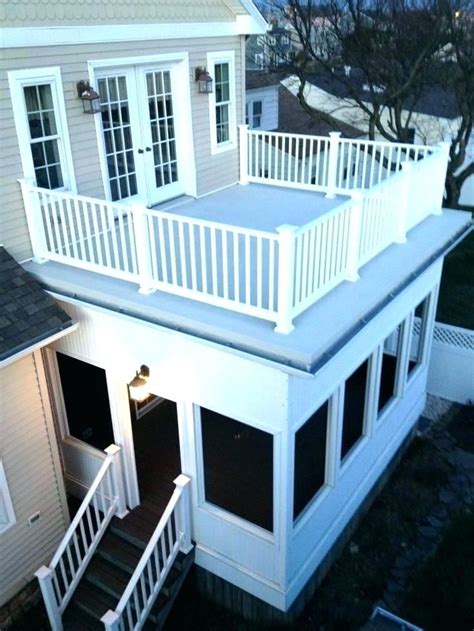 Flat Roof Deck Rooftop Material Options Entryway Addition With Google Search Decking Home Design ...