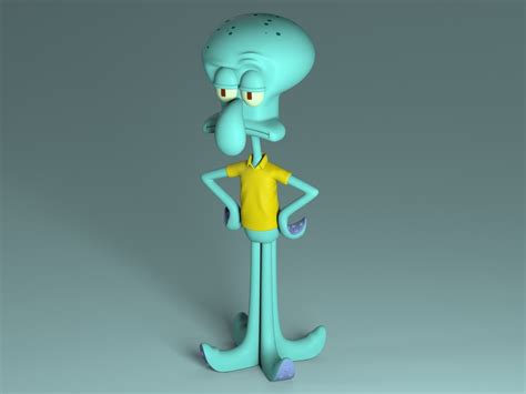 Character squidward 3D model - TurboSquid 1201552