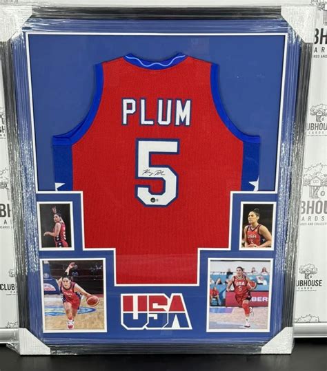 Kelsey Plum Signed Framed Custom USA Basketball Jersey Beckett – Clubhouse Cards