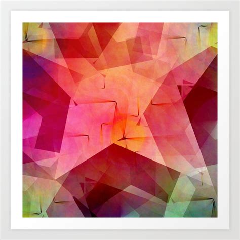 Abstract pink Art Art Print by Christine Baessler | Society6