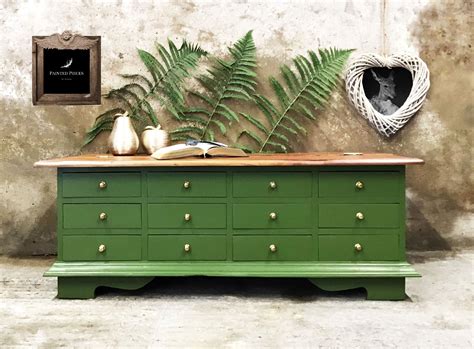 Apothecary Style Storage Coffee Table painted in Green in 2021 | Painted coffee tables, Coffee ...