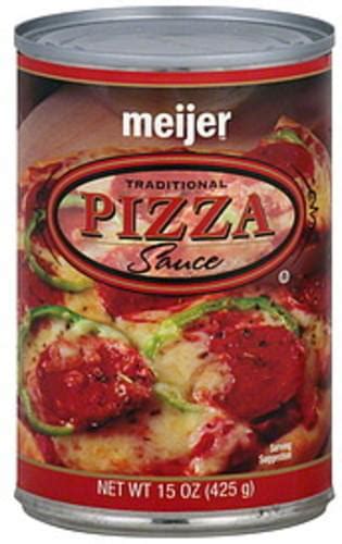 Meijer Traditional Pizza Sauce - 15 oz, Nutrition Information | Innit