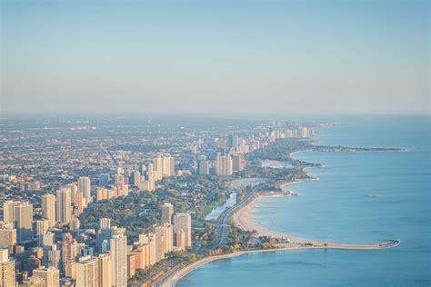 North Avenue Beach Chicago Aerial - Toby Harriman