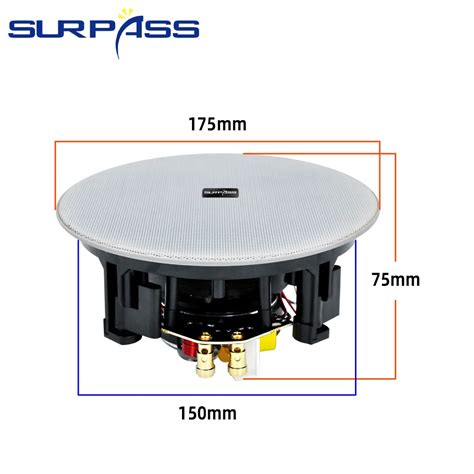 "Home Theater Ceiling Speaker 4inch 15W Passive Coaxial Speaker In ...