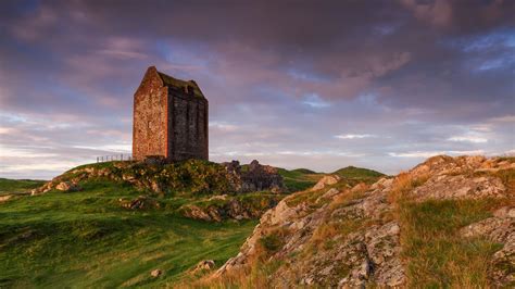 smailholm, Tower, Scotland, Nature, Landscapes, Stone, Rock, Hill ...