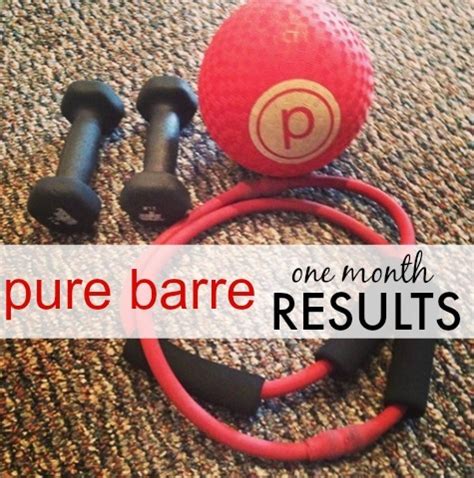 Pure Barre: One Month Results - Peanut Butter Fingers