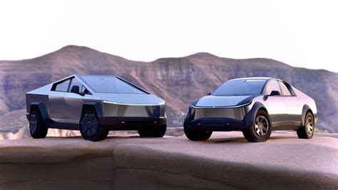 Tesla “Cybertruck Mini” rendered on Model Y template — it surprisingly works