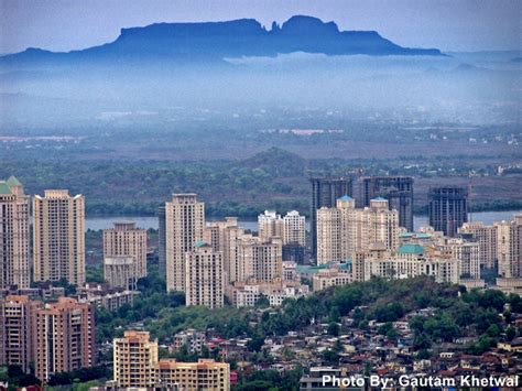 Thane - The Lake City: Aerial view of Thane City