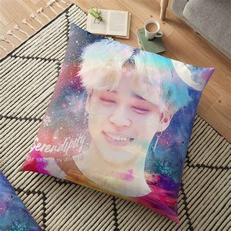 "Jimin BTS Galaxy" Floor Pillow by bjoogie | Redbubble