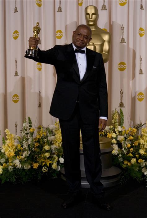 Forest Whitaker happy with his Oscar at the 79th Academy Awards