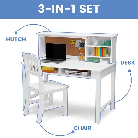 Kids’ Wood Desk with Hutch and Chair - Delta Children