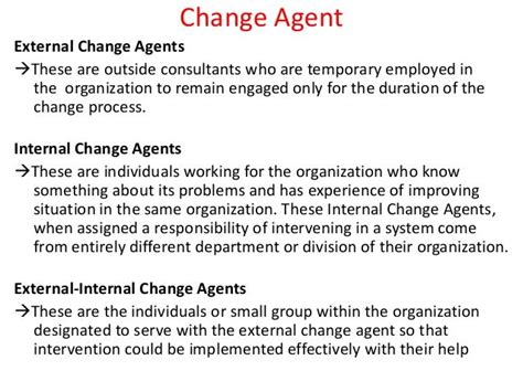 Change agent