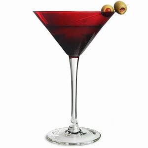 Red Bowl Martini Glasses | Drinkstuff