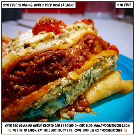 a proper syn-free deep-dish slimming world lasagne - twochubbycubs