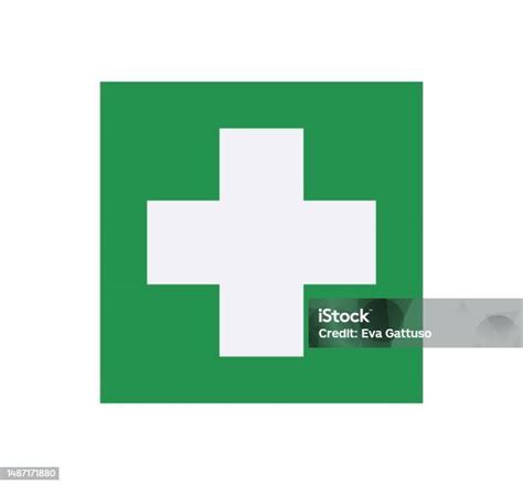 Green First Aid Cross Symbol Stock Illustration - Download Image Now - Accidents and Disasters ...