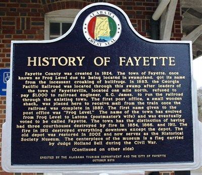 History of Fayette, Alabama Cleburne, Tuscaloosa, Living In La, Sweet ...