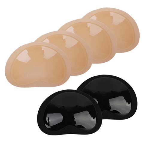 Silicone Bra Inserts Lift Breast Inserts Breathable Push Up, Black ...