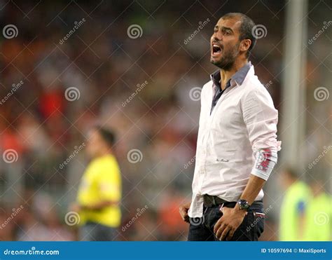 Josep Guardiola editorial stock image. Image of league - 10597694