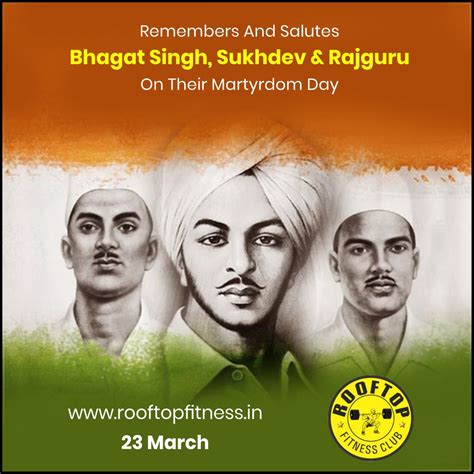 🇮🇳We remember the freedom fighters Bhagat Singh, Sukhdev and Rajguru on ...